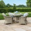 Oxford Heritage 4 Seat Round Rattan Dining Set