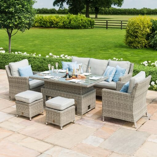 Oxford Sofa Rattan Dining Set - Image 4
