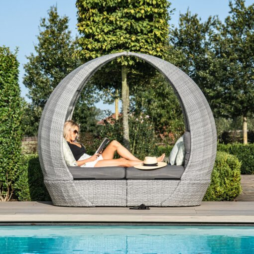 Z Ascot Rattan Daybed with Weatherproof Cushions - Image 4