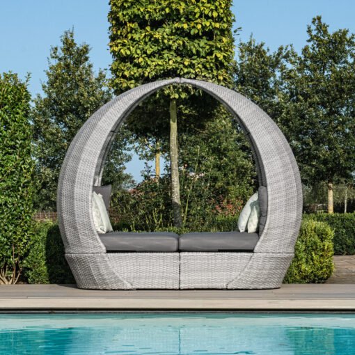 Z Ascot Rattan Daybed with Weatherproof Cushions - Image 5