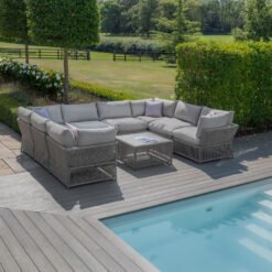Alternative view of Maldives Rope Weave U Shaped Corner Sofa Set