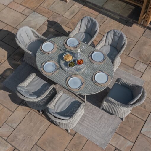 Oxford 6 Seat Oval Dining Set - Image 13