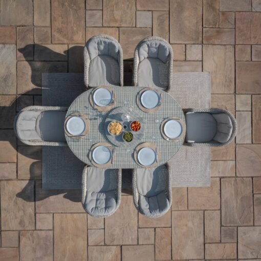 Oxford 6 Seat Oval Dining Set - Image 12