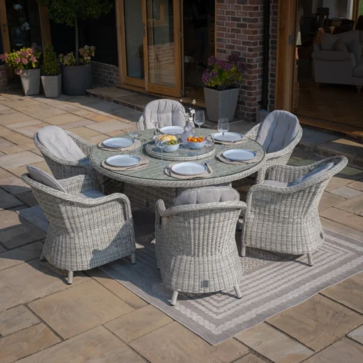 Oxford 6 Seat Round Dining Set - Image 14