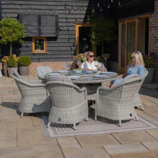 Oxford 6 Seat Round Dining Set - Image 15