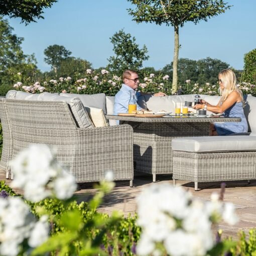 Oxford Royal U-Shaped Rattan Sofa Set - Image 2