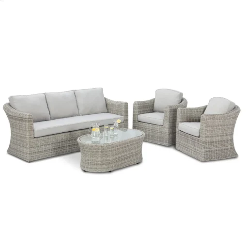 Oxford 3 Seat Rattan Sofa Set - Image 7