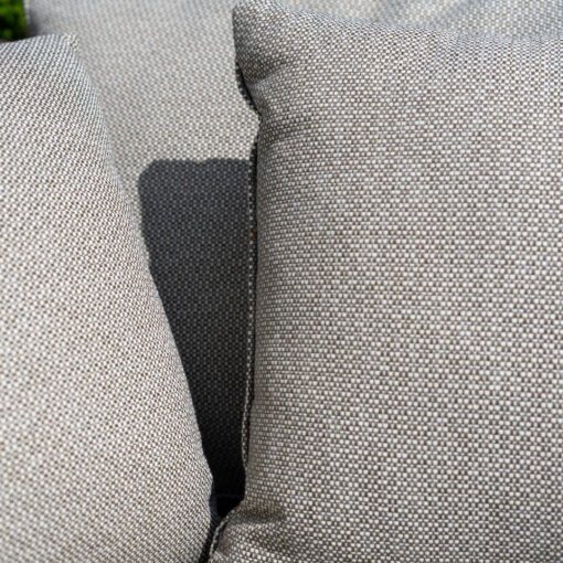 Jude Rope Aluminium Left Handed Large Corner Chaise Sofa Lounging Set in Dove Grey - Image 9